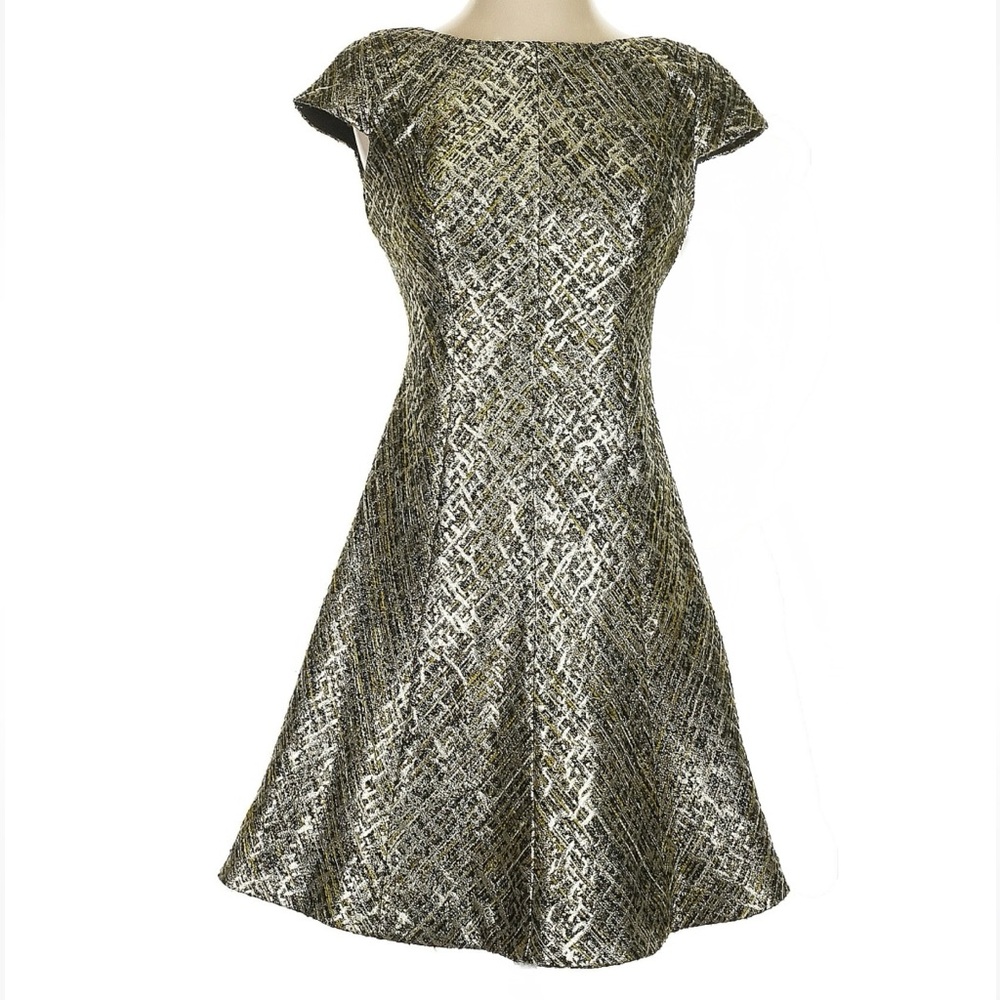 Metallic Cocktail Holiday Dress